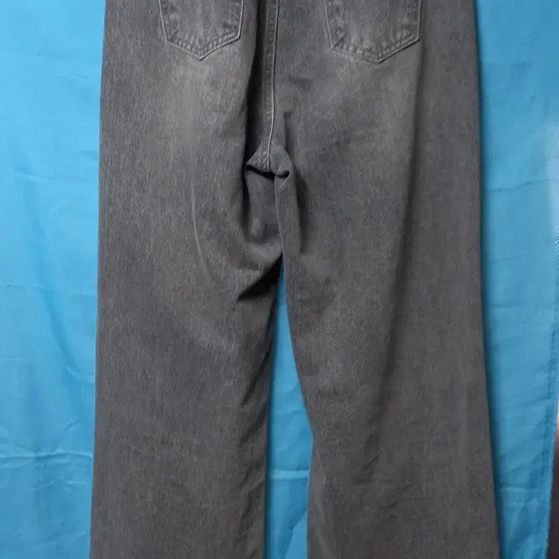 [BUNJANG] Grey Wide Denim Pants Size 66 / 그레이 와이드 데님 팬츠 66