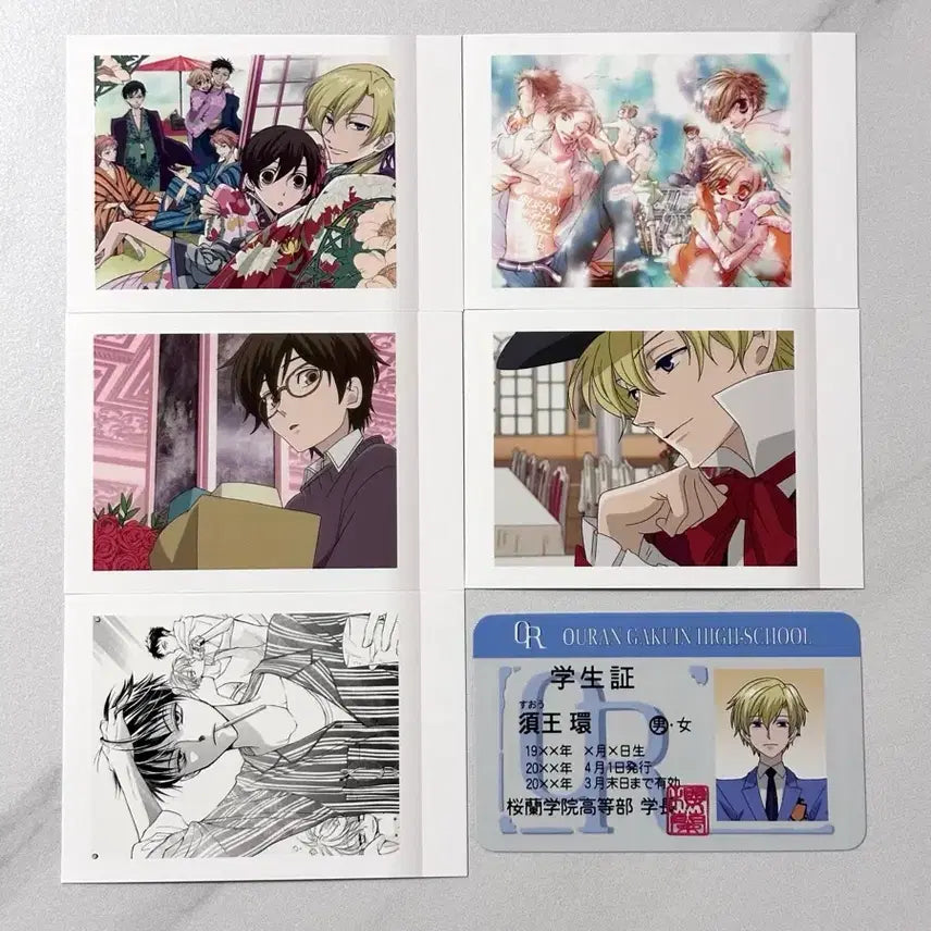 [BUNJANG] Ouran High School Host Club Tamaki Bundle Set / (일괄) 오란고교 호스트부 사교클럽 파샤+타마키 학생증