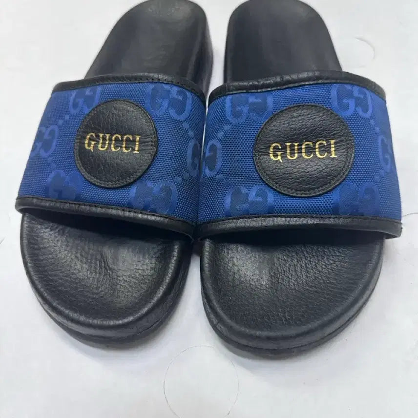 [BUNJANG] Gucci GG Logo Slippers Blue / 구찌 GG 로고 슬리퍼 블루8