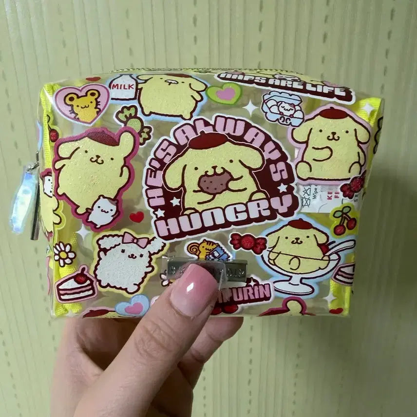 [BUNJANG] 폼폼푸린 스키니딥 콜라보 파우치(일본정품/레어템) / 폼폼푸린 스키니딥 콜라보 파우치(일본정품/레어템)