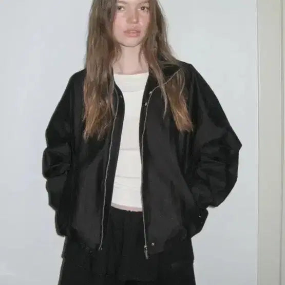 [BUNJANG] Studio Table Cotton Volume Blouson Black / 스튜디오테이블 코튼 볼륨 블루종 블랙