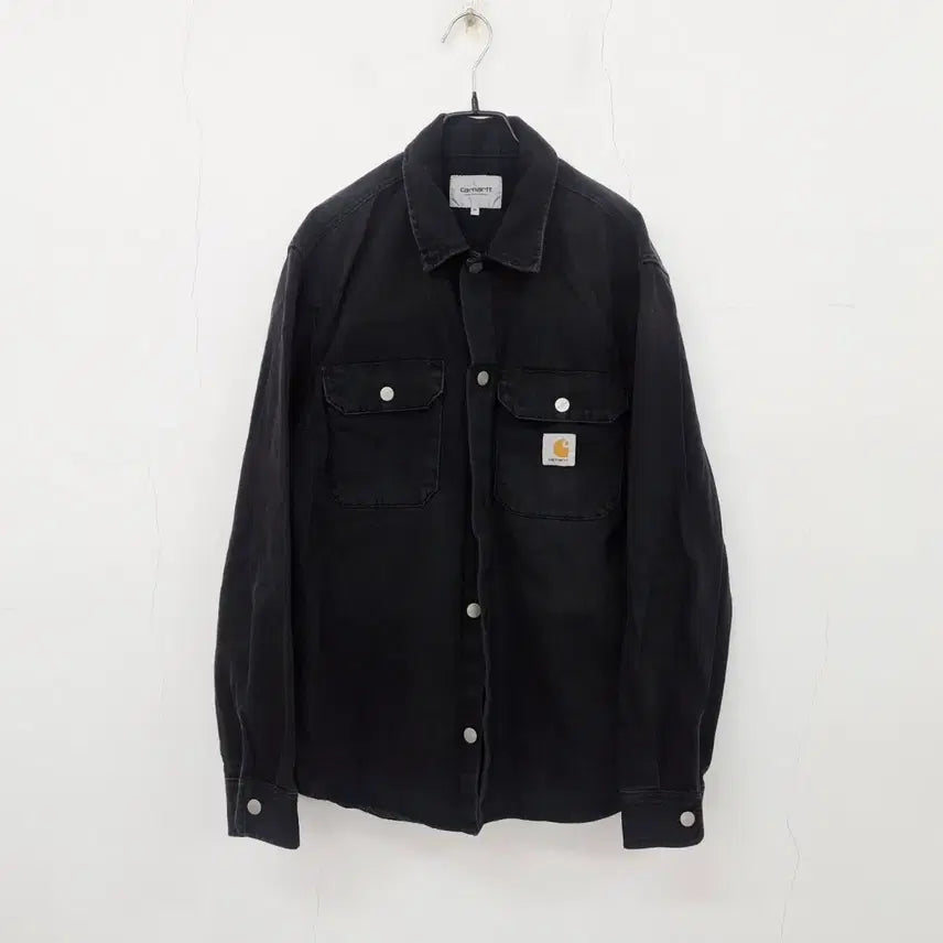 [BUNJANG] Carhartt WIP Harvey Shirt Jacket Black Denim / 칼하트 WIP 하비 셔츠 자켓 M 블랙 데님