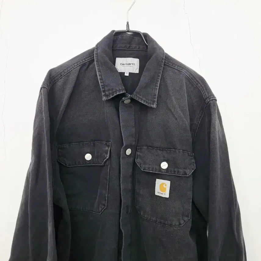 [BUNJANG] Carhartt WIP Harvey Shirt Jacket Black Denim / 칼하트 WIP 하비 셔츠 자켓 M 블랙 데님