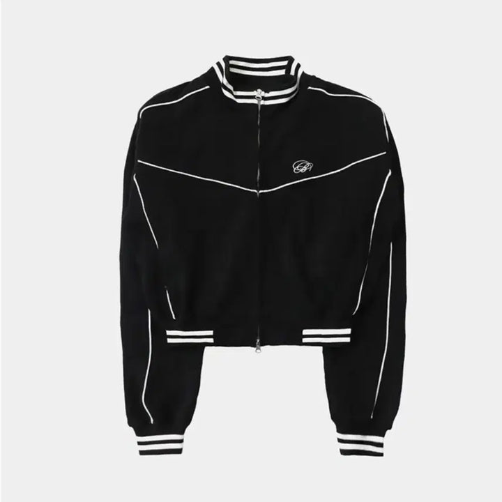 [BUNJANG] Bad Blood Dark Classic Knit Track Jacket - Black, White / 배드블러드 Bad Blood 다크 클래식 니트 트랙 자켓 (새상품) L사