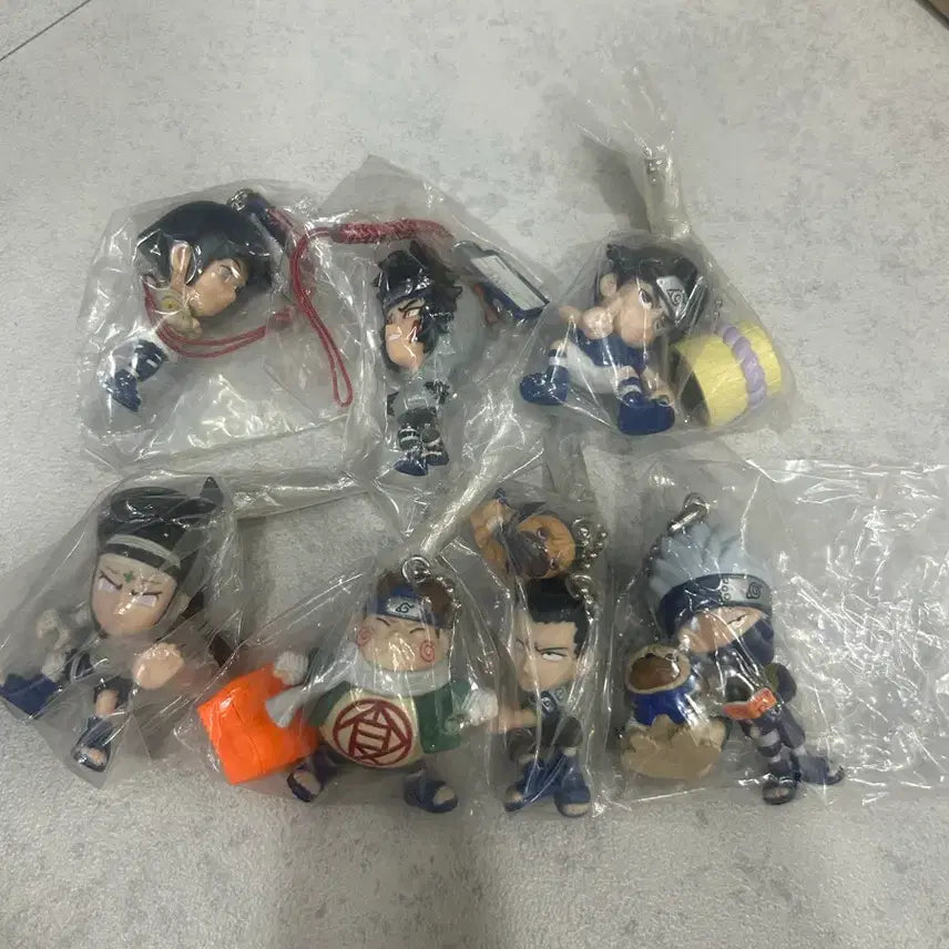 [SOLD OUT] 일괄) 미개봉 2002년 반다이 나루토 고전 키링 가챠 피규어