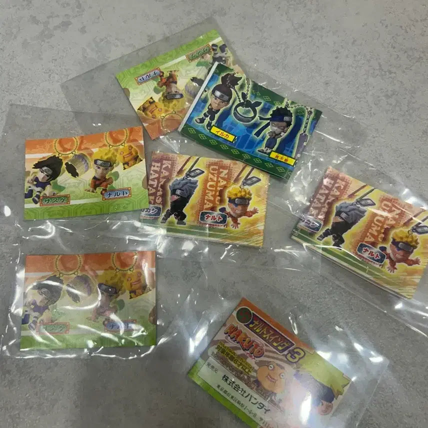 [SOLD OUT] 일괄) 미개봉 2002년 반다이 나루토 고전 키링 가챠 피규어