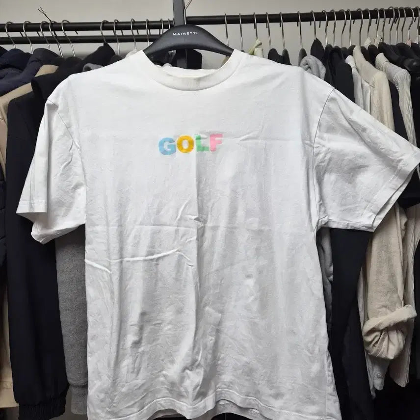 [SOLD OUT] 골프왕 Golf 로고 반팔 티셔츠 화이트