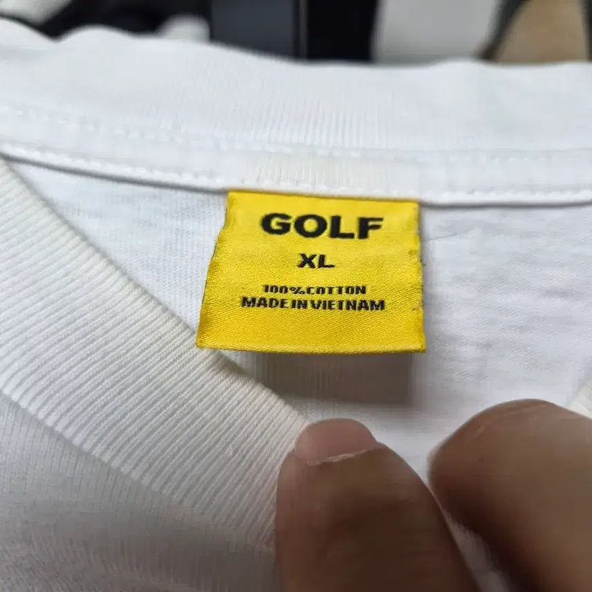 [SOLD OUT] 골프왕 Golf 로고 반팔 티셔츠 화이트