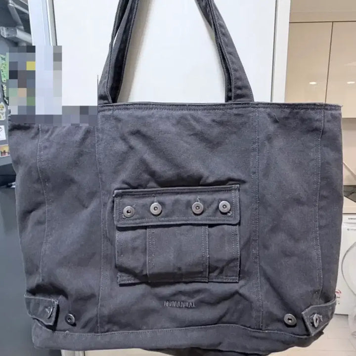 [BUNJANG] No Manual 4R Pocket Tote Bag Charcoal / 노매뉴얼 4r 포켓 토트백 차콜