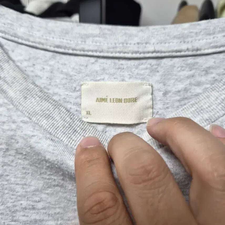 [BUNJANG] Aim Leon Dore Grey T-Shirt / 에임레온도르 그레이 반팔 티셔츠
