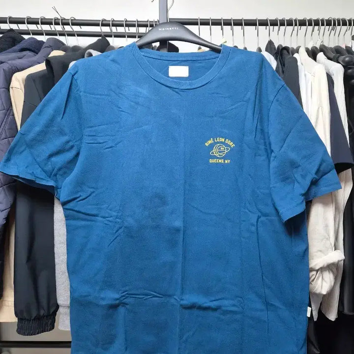 [BUNJANG] Aim Leon Dore Short Sleeve T-Shirt Blue / 에임레온도르 반팔 티셔츠 블루