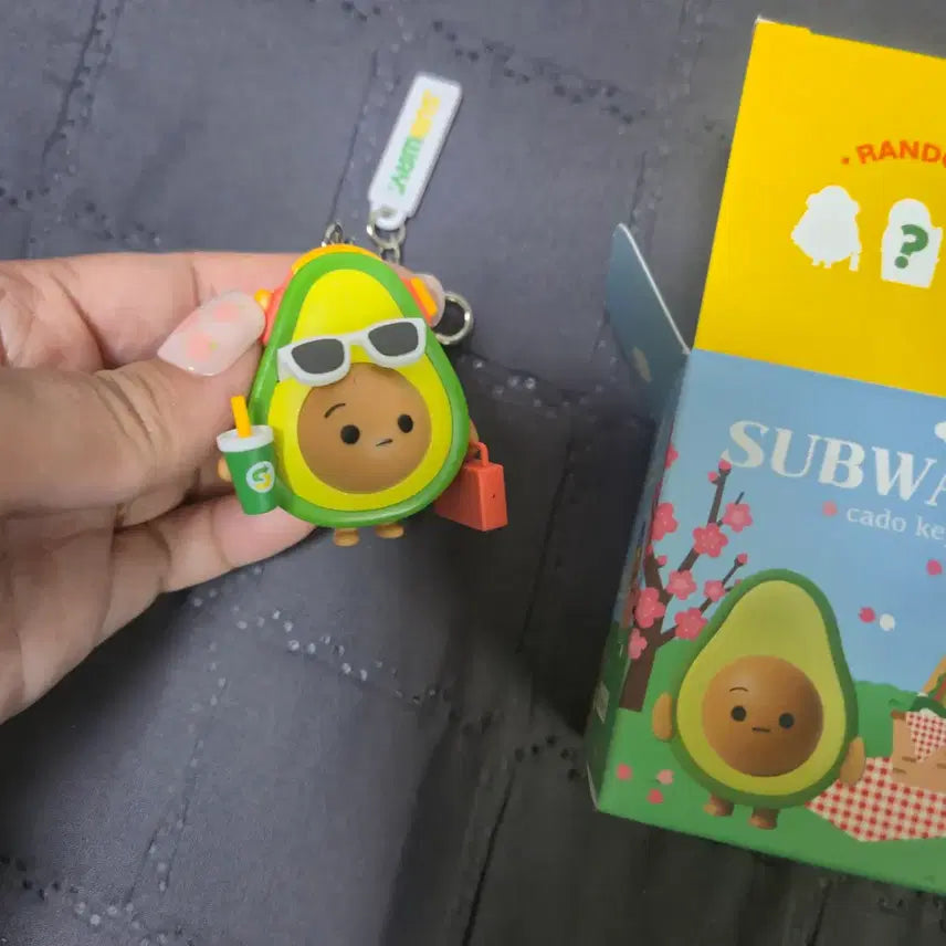 [BUNJANG] Subway Avocado Keychain / Subway 써브웨이 아보카도 키링 뮤직카도