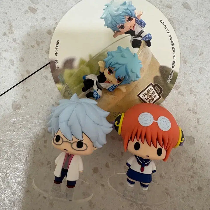 [BUNJANG] Gintama Kagura Gintoki Chocoring Figure Bundle Set / 은혼 카구라 긴토키 초코린 초코링 피규어 긴토키 오챠토모 피규어
