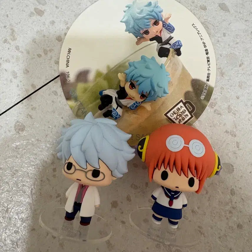 [BUNJANG] Gintama Kagura Gintoki Chocoring Figure Bundle Set / 은혼 카구라 긴토키 초코린 초코링 피규어 긴토키 오챠토모 피규어