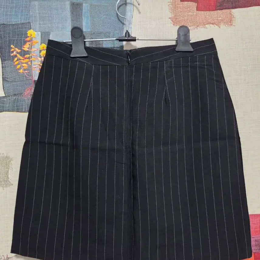 [BUNJANG] Stripe Slit Mini Skirt / 스트라이프 트임 미니 스커트