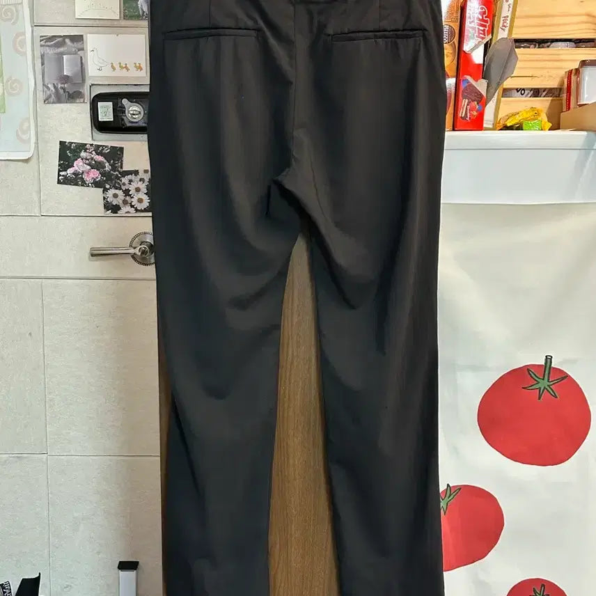 [BUNJANG] Theory Virgin Wool Spring/Summer Straight Fit Slacks 34 Black / 띠어리 버진울 봄여름 슬렉스/34/블랙