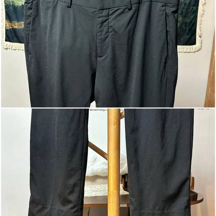 [BUNJANG] Theory Virgin Wool Spring/Summer Straight Fit Slacks 34 Black / 띠어리 버진울 봄여름 슬렉스/34/블랙