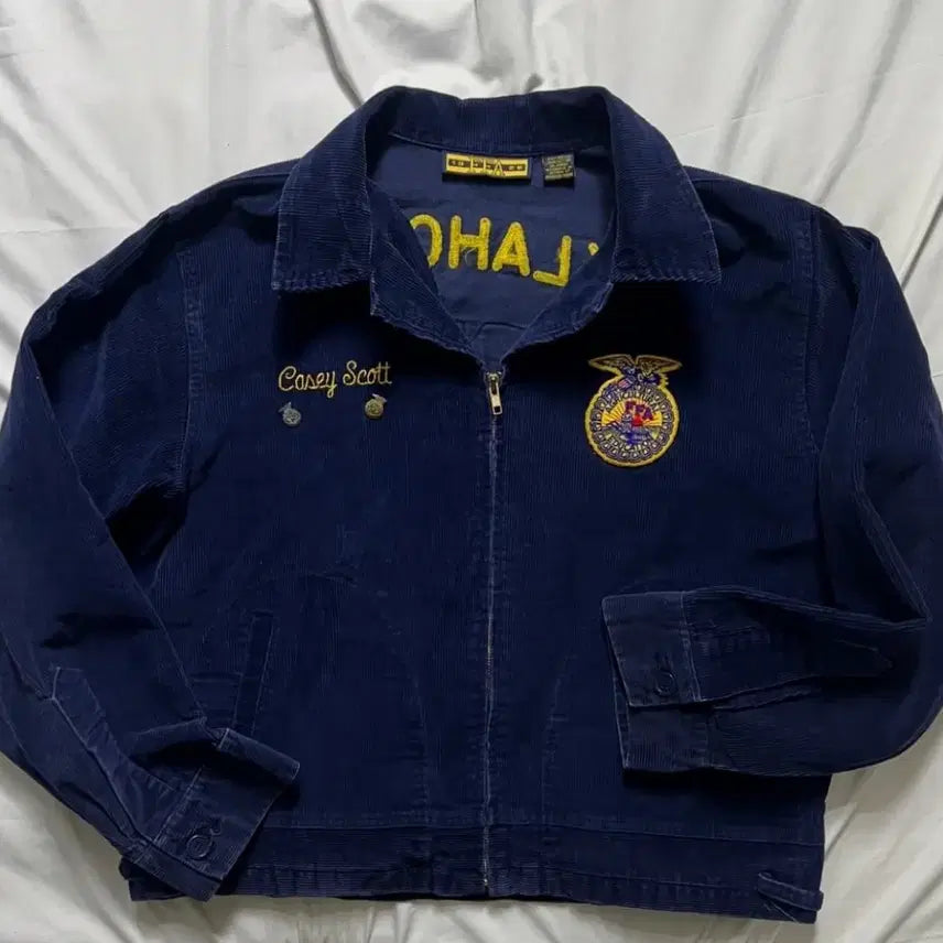 [BUNJANG] FFA Corduroy Blouson Jacket / 빈티지 라인 FFA 코듀로이 블루종 자켓 판매합니당(황금사이즈) L-XL
