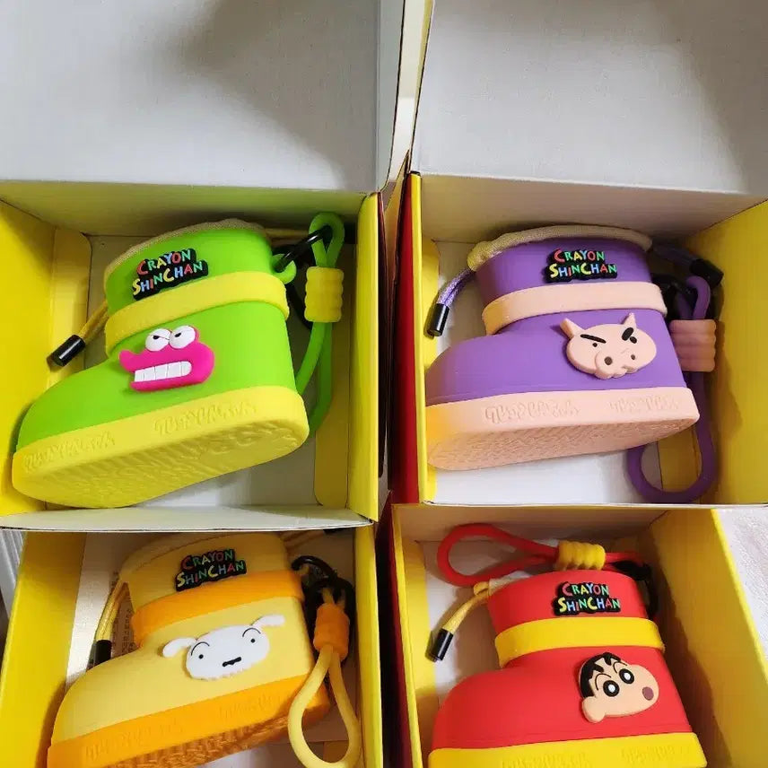 [BUNJANG] Crayon Shin-chan Mini Boot Coin Purse Full Set / 짱구 미니 부츠 동전 지갑  4종  풀셋