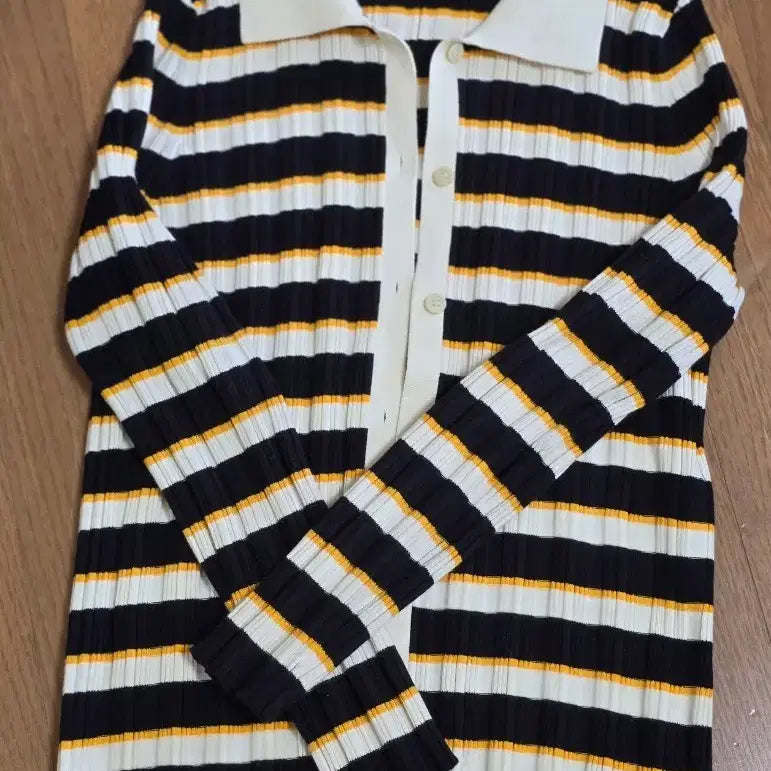 [BUNJANG] Theory Striped Knit Cardigan / Theory 띠어리 스트라이프 니트 가디건
