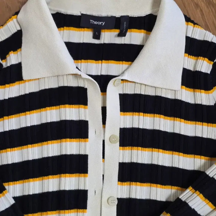 [BUNJANG] Theory Striped Knit Cardigan / Theory 띠어리 스트라이프 니트 가디건
