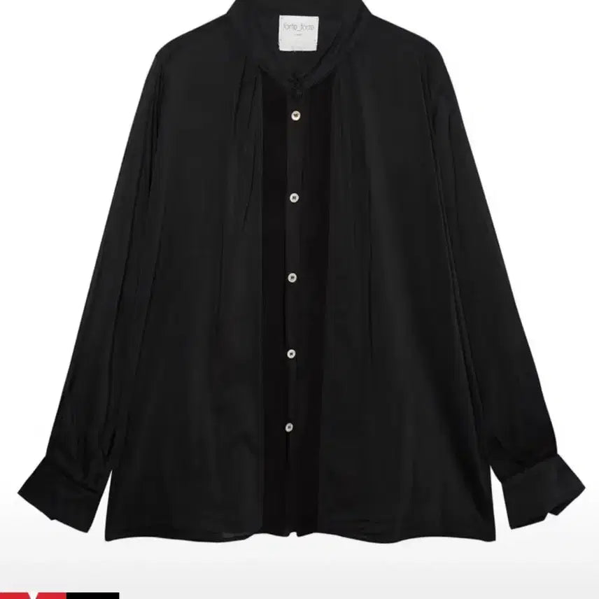 [BUNJANG] forte_forte Black Long Sleeve Blouse / forte_forte 블랙 블라우스