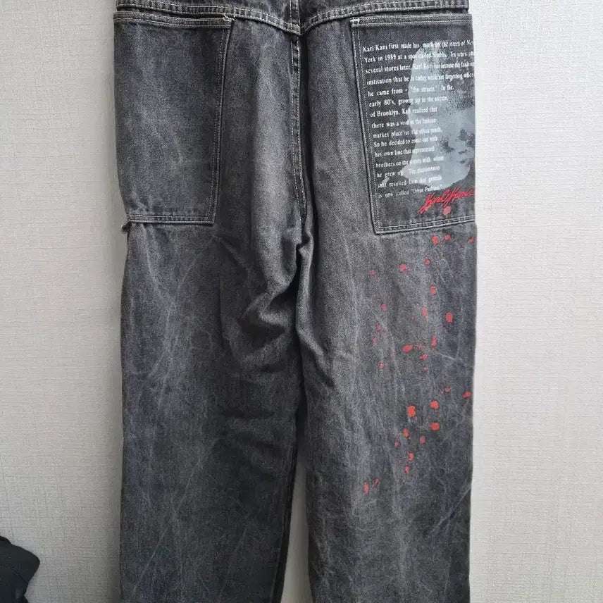 [BUNJANG] Karl Kani Old School Denim Pants Size 34 / 34) KARL KANI 칼카니 올드스쿨 데님 팬츠 팝니다