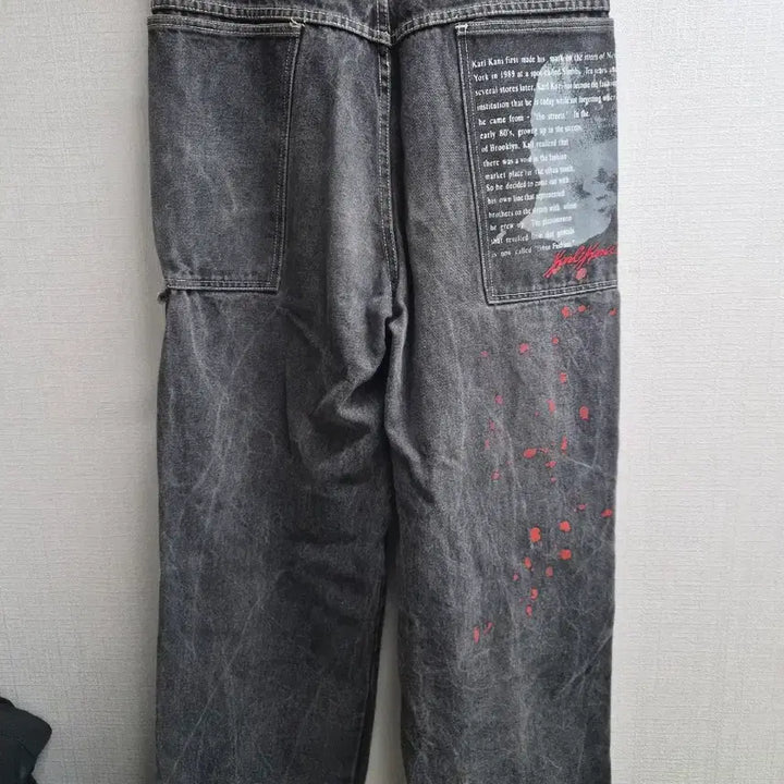 [BUNJANG] Karl Kani Old School Denim Pants Size 34 / 34) KARL KANI 칼카니 올드스쿨 데님 팬츠 팝니다