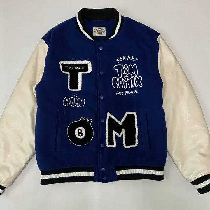 [BUNJANG] TIM COMIX Comic Baseball Jacket / TIM COMIX 코믹스 야구 점퍼 L
