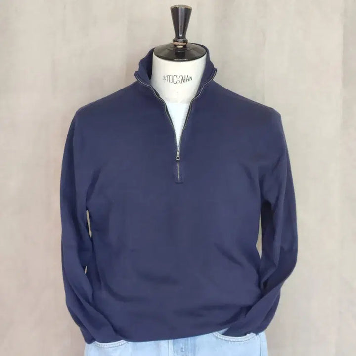 [BUNJANG] Brooks Brothers Cotton Half-Zip Knit Navy L / Brooks Brothers 브룩스 브라더스 코튼 하프집업 네이비 L