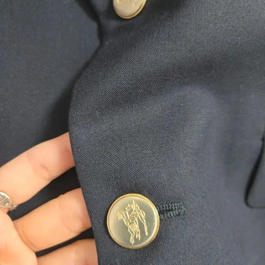 [BUNJANG] Burberry London Navy Gold Button Blazer / 버버리 런던 네이비 금장 블레이저