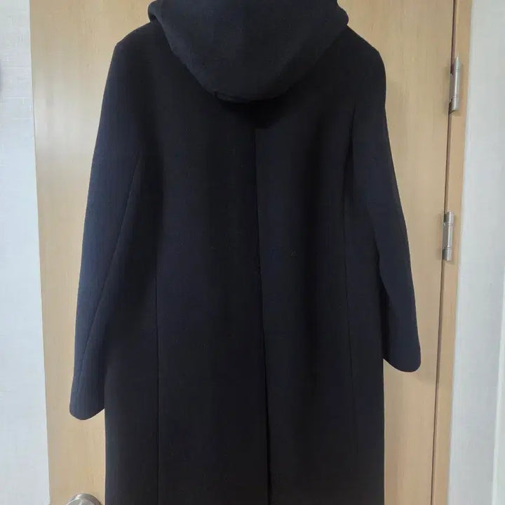 [BUNJANG] Beanpole Men Black Hooded Cashmere Long Coat / 빈폴멘 블랙 후드 롱 캐시미어 코트