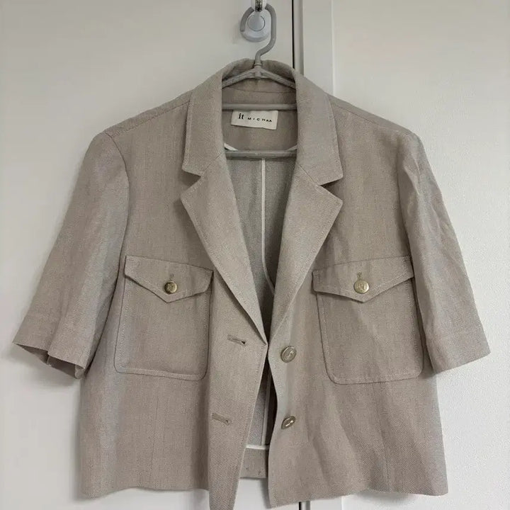 [BUNJANG] It Misha 2024 Single Tweed Crop Jacket Size 66 / (24년식) 잇미샤 싱글 트위드 크롭 자켓 66사이즈