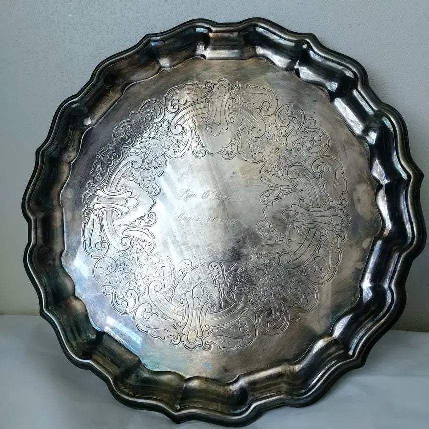 [SOLD OUT] Vintage 빈티지 Silver-plated 은도금 Tray 쟁반