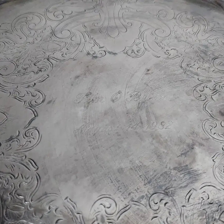 [SOLD OUT] Vintage 빈티지 Silver-plated 은도금 Tray 쟁반
