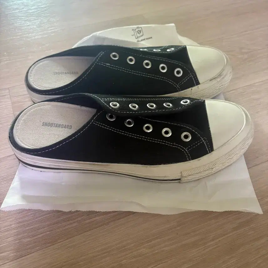 [BUNJANG] Black Mule Sneakers / 블랙 뮬 스니커즈