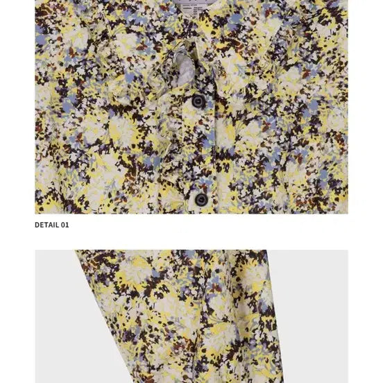[BUNJANG] Jucy Judy Printed Shirt Dress / 쥬시쥬디 프린팅 패턴 셔츠형 롱원피스