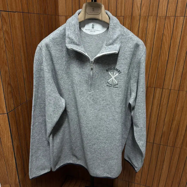 [BUNJANG] Brunello Cucinelli Cashmere Logo Quarter Zip-up XL / 브루넬로 쿠치넬리 캐시미어 로고 쿼터 집업 XL