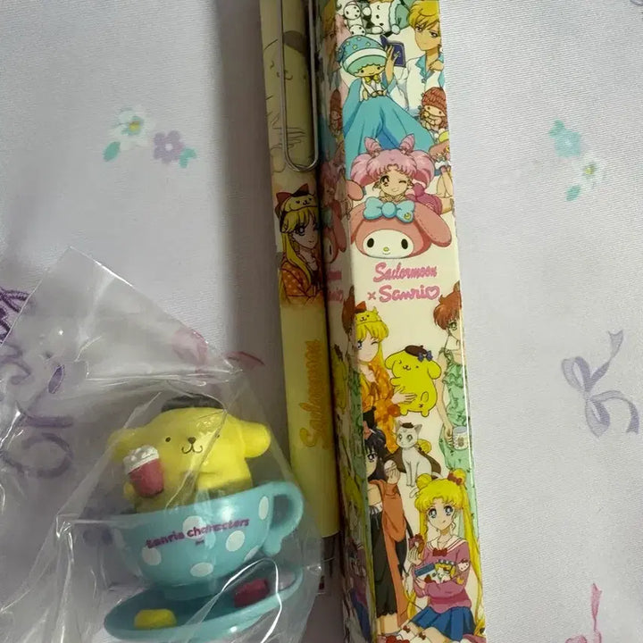 [BUNJANG] Sanrio x Sailor Moon Pompompurin Collaboration Ballpoint Pen Set (Sealed) / (가격내림/미개봉)산리오 신학기 폼폼푸린 가챠 세일러문 콜라보 볼펜 세트