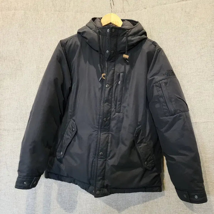 [SOLD OUT] 노스페이스 블랙 후드 패딩 자켓 100 L