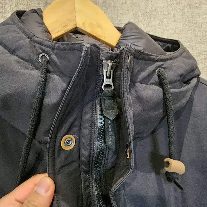 [SOLD OUT] 노스페이스 블랙 후드 패딩 자켓 100 L