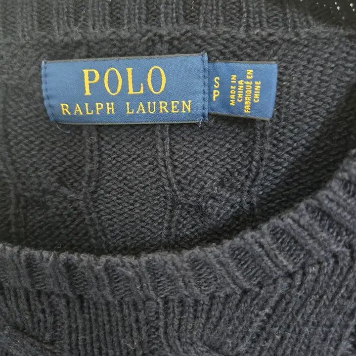 [BUNJANG] Ralph Lauren Classic Fit Cable Knit Cotton Sweater / 퓰로 랄프로렌 클래식 핏 케이블 니트 코튼 스웨터