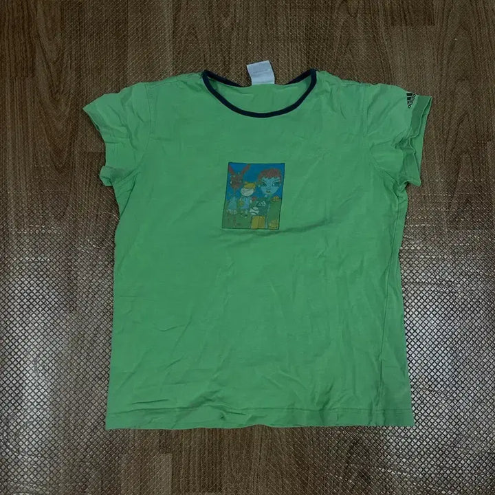 [BUNJANG] Adidas Green Short Sleeve T-shirt / 아디다스 그린 반팔 티셔츠