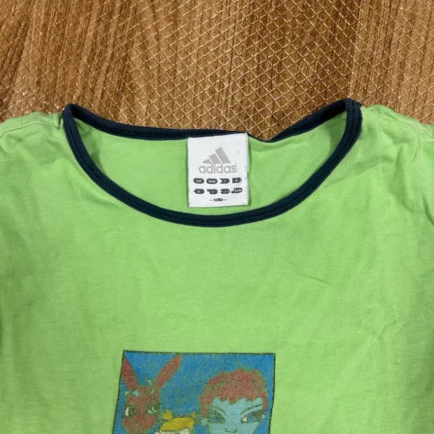 [BUNJANG] Adidas Green Short Sleeve T-shirt / 아디다스 그린 반팔 티셔츠