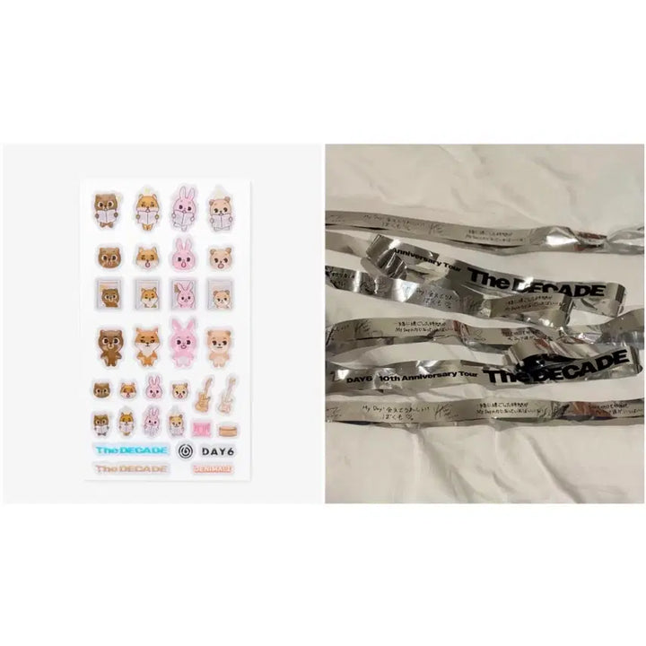 [SOLD OUT] 데이식스 일본 md 데니멀즈 봉봉드롭 스티커 + 손글씨 싸인 컨페티