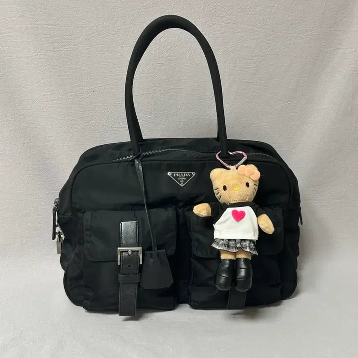 [BUNJANG] Prada Bowling Bag Nylon Tote Shoulder Bag / 프라다 볼링백 바게트백 토트백 숄더백 나일론 포코노 y2k
