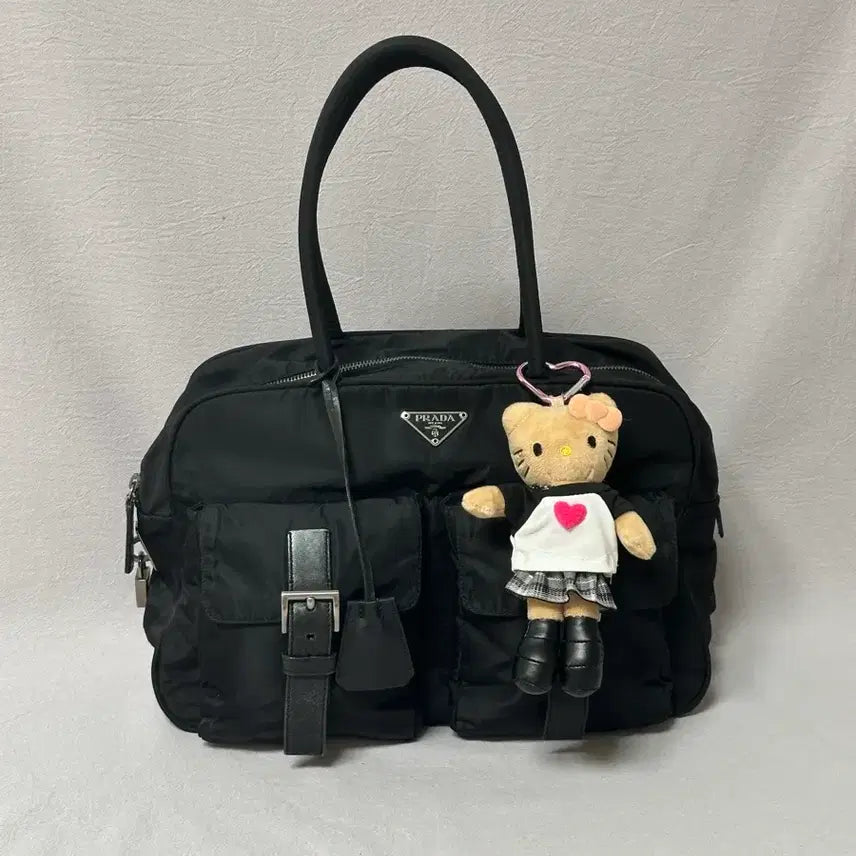 [BUNJANG] Prada Bowling Bag Nylon Tote Shoulder Bag / 프라다 볼링백 바게트백 토트백 숄더백 나일론 포코노 y2k