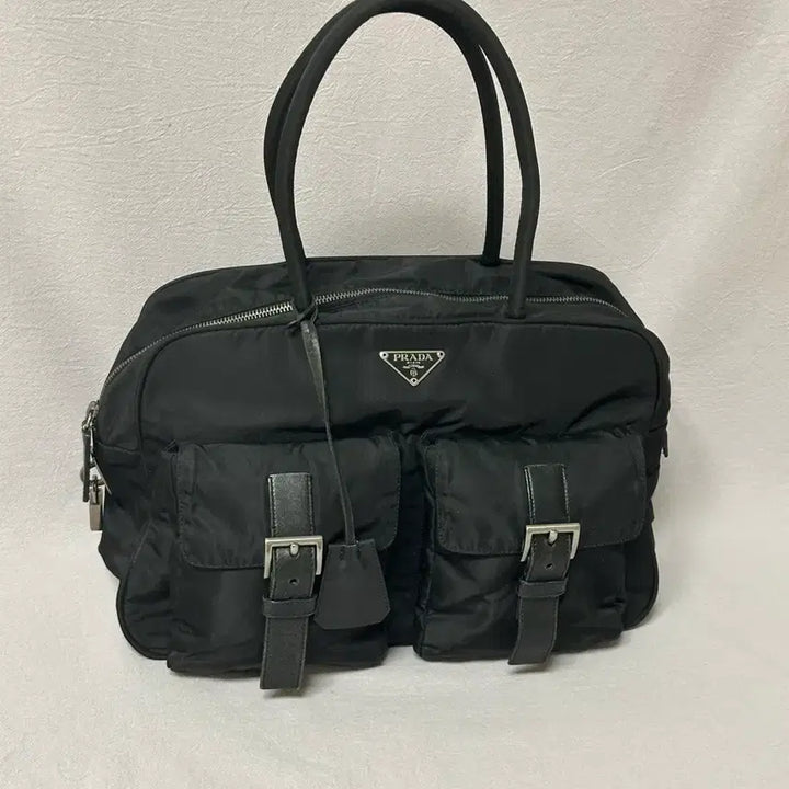 [BUNJANG] Prada Bowling Bag Nylon Tote Shoulder Bag / 프라다 볼링백 바게트백 토트백 숄더백 나일론 포코노 y2k