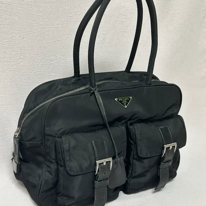[BUNJANG] Prada Bowling Bag Nylon Tote Shoulder Bag / 프라다 볼링백 바게트백 토트백 숄더백 나일론 포코노 y2k