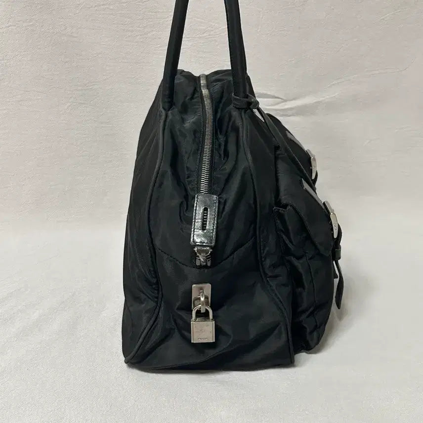 [BUNJANG] Prada Bowling Bag Nylon Tote Shoulder Bag / 프라다 볼링백 바게트백 토트백 숄더백 나일론 포코노 y2k